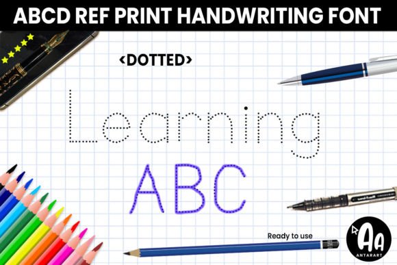 Abcd Ref Dotted: A Practical Display Font for Learning and Teaching