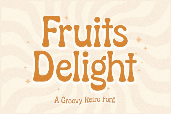 Fruits Delight: A Groovy Serif Font for Creative Projects