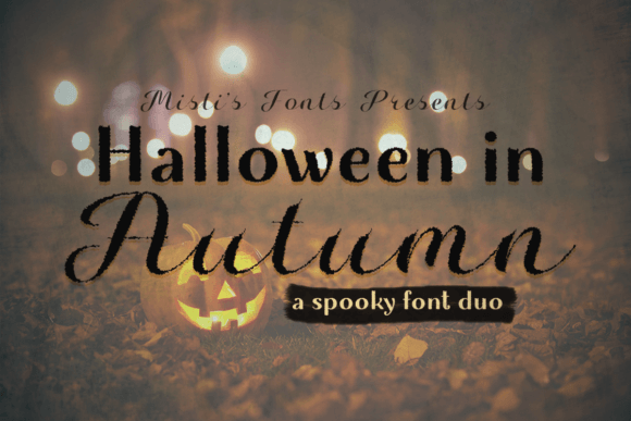 Halloween in Autumn: A Spooky Font for Fall Projects