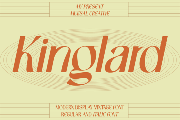 Kinglard: A Versatile Display Font for Modern Design