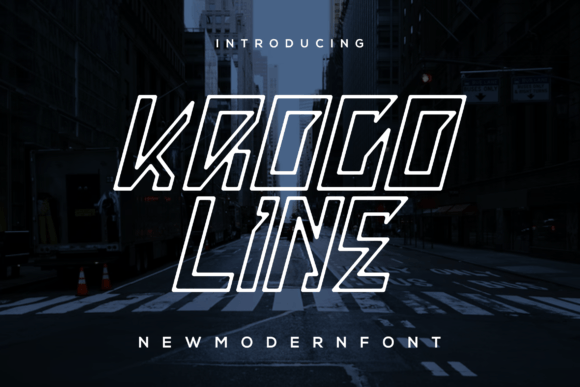 Kroco Line: A Modern Display Font for Bold Design