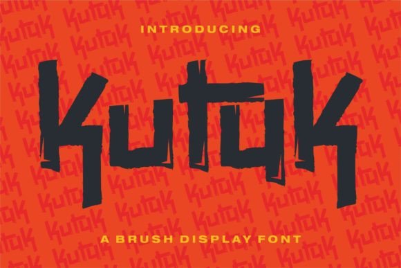 Kutuk: A Modern Brush Font for Fresh Design Ideas