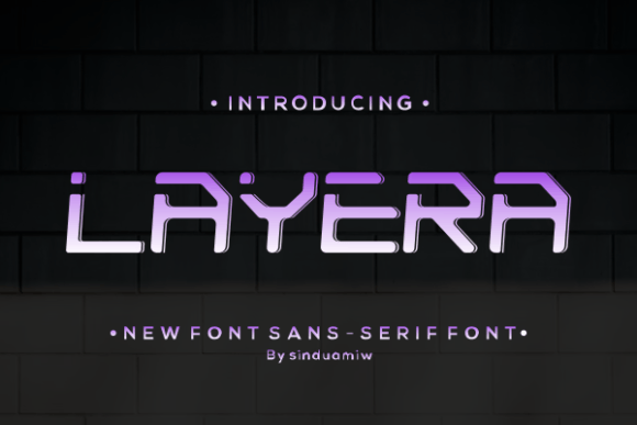 Layera: A Bold and Stylish Display Font