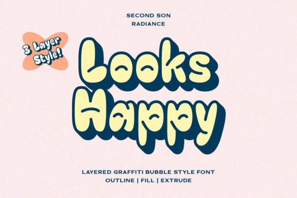 Looks Happy: A Playful Font for Creative Expression
