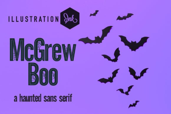 Mcgrew Boo: A Haunted Typeface for Halloween Designs