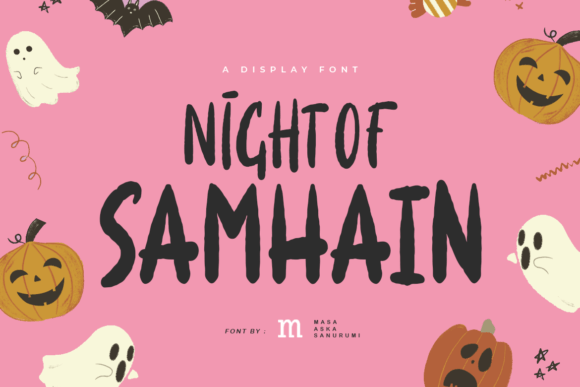 Night of Samhain: A Spooky Display Font for Bold Design Statements