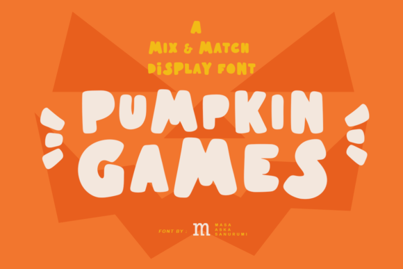 Pumpkin Games: A Whimsical and Spooky Display Font for Unique Designs