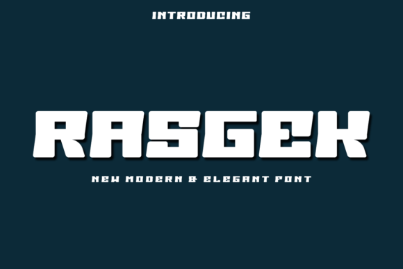 Rasgek: A Modern Display Font for Creative Excellence