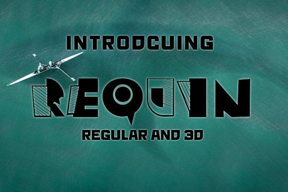 Requin: A Stylish Display Font with Art-Deco Vibe