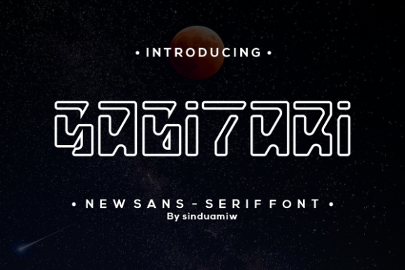 Sagitari: A Bold Typographic Statement