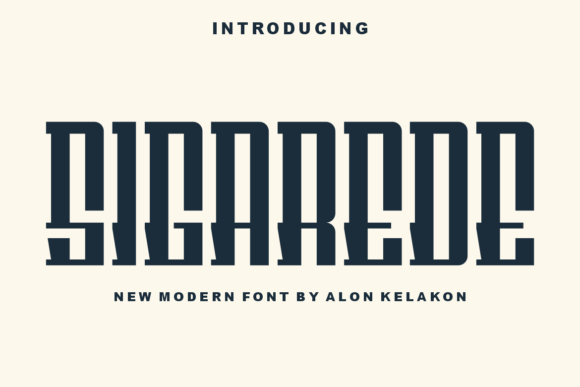 Sigarede: A Stylish Display Font for Modern Design