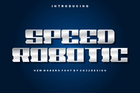Speed Robotic: A Futuristic Font for Modern Design