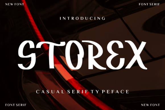 Storex: A Fun and Cool Display Font
