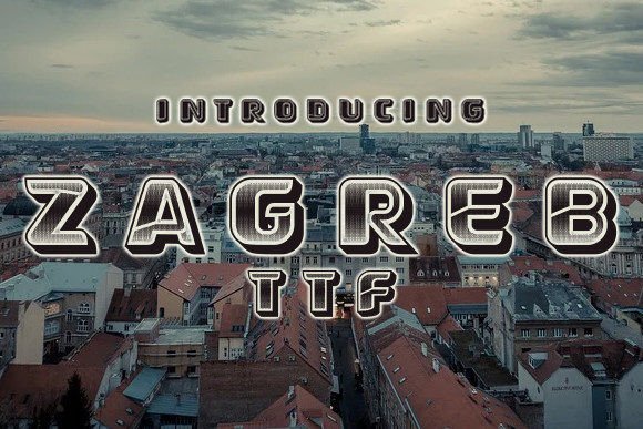 Zagreb: A Bold and Versatile Display Typeface for Modern Design